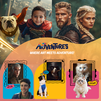 Royal Lovers Medieval Knight & Princess Portrait