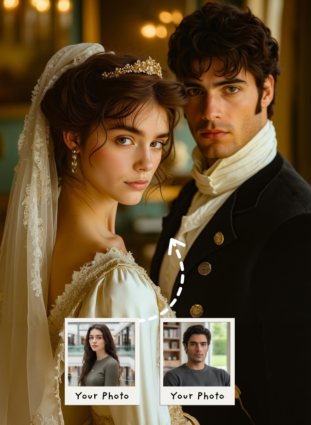 Royal Lovers Medieval Knight & Princess Portrait