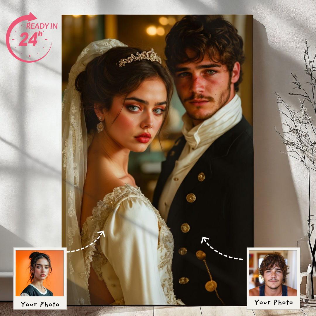 Royal Lovers Medieval Knight & Princess Portrait