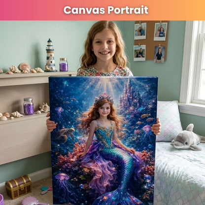 Underwater Mermaid Princess Portrait