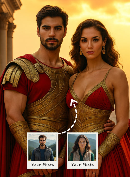 Fearless Warrior Couple Portrait