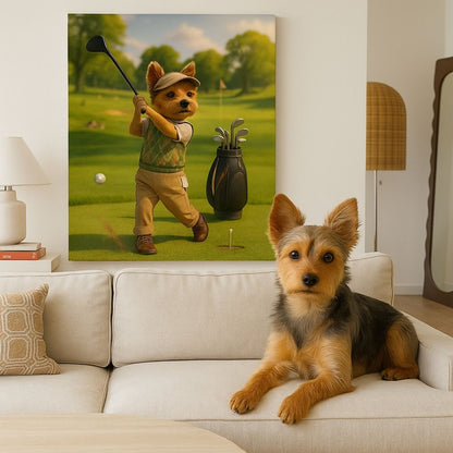 Pawfect Swing Portrait