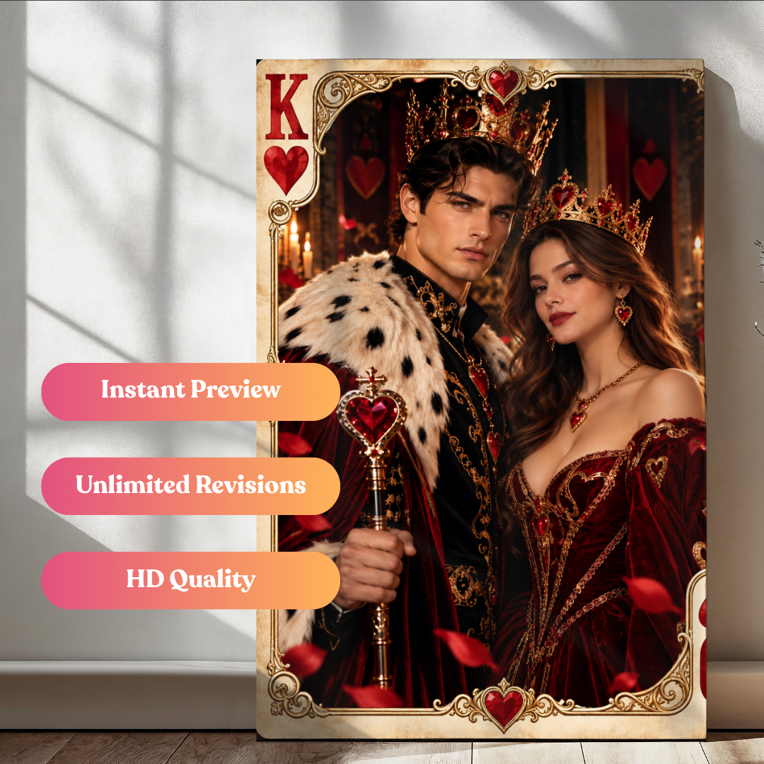 The King & Queen of Hearts Portrait
