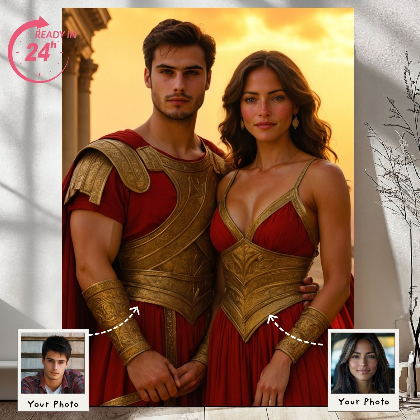 Fearless Warrior Couple Portrait