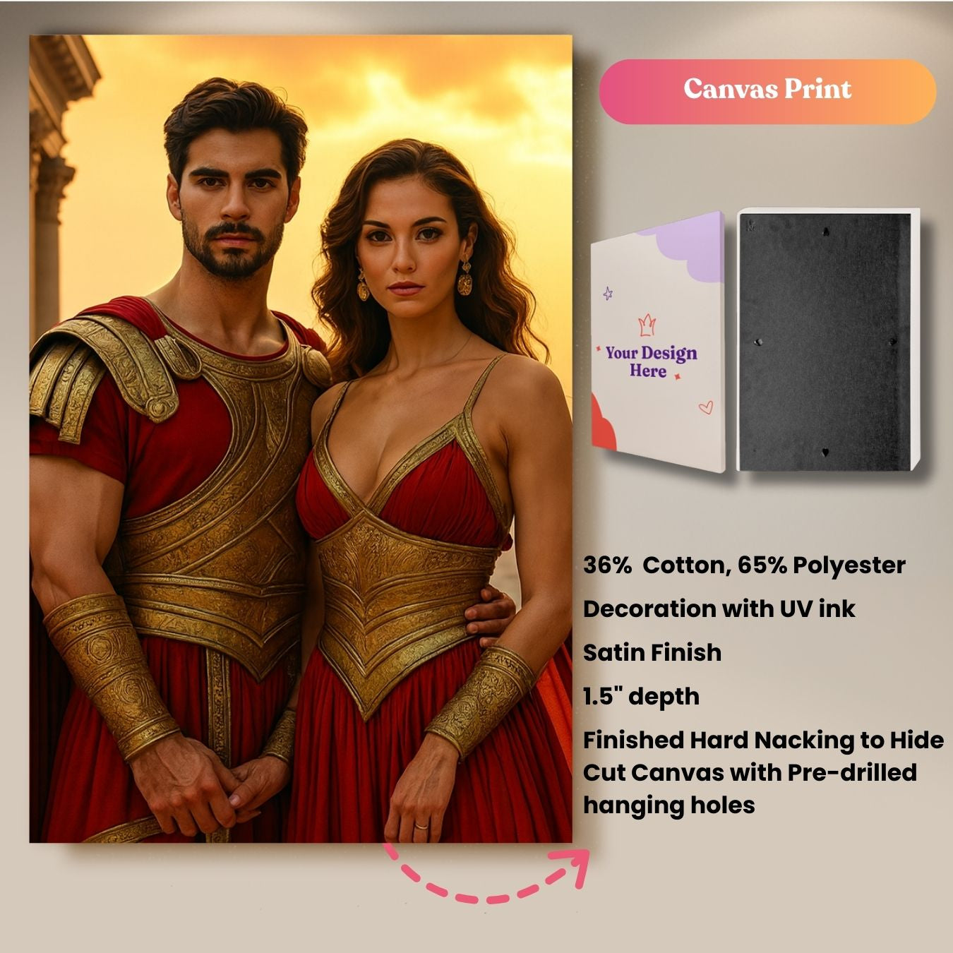 Fearless Warrior Couple Portrait