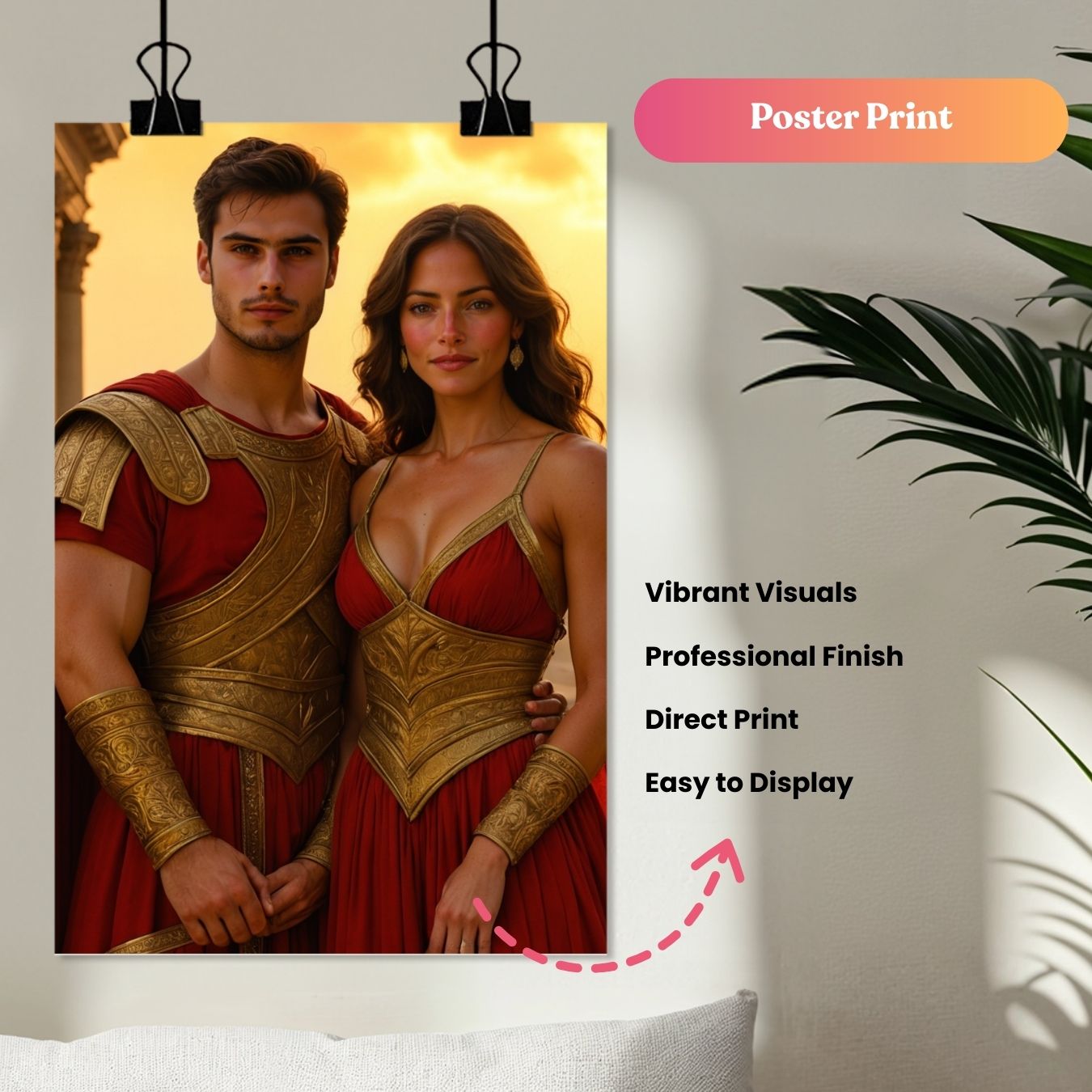 Fearless Warrior Couple Portrait