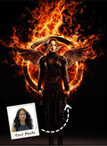 The Girl on Fire Portrait