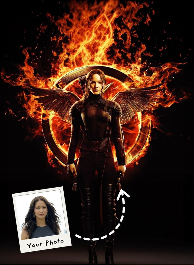 The Girl on Fire Portrait