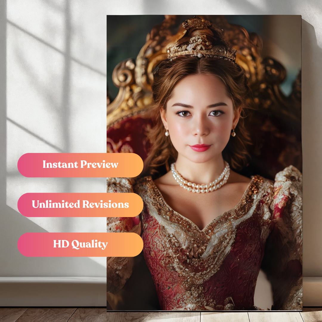 The Crimson Duchess Portrait
