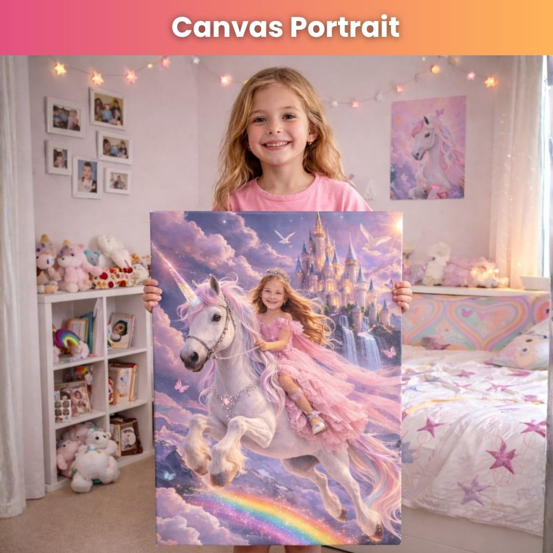 Fairy Dust Unicorn Princess Portrait