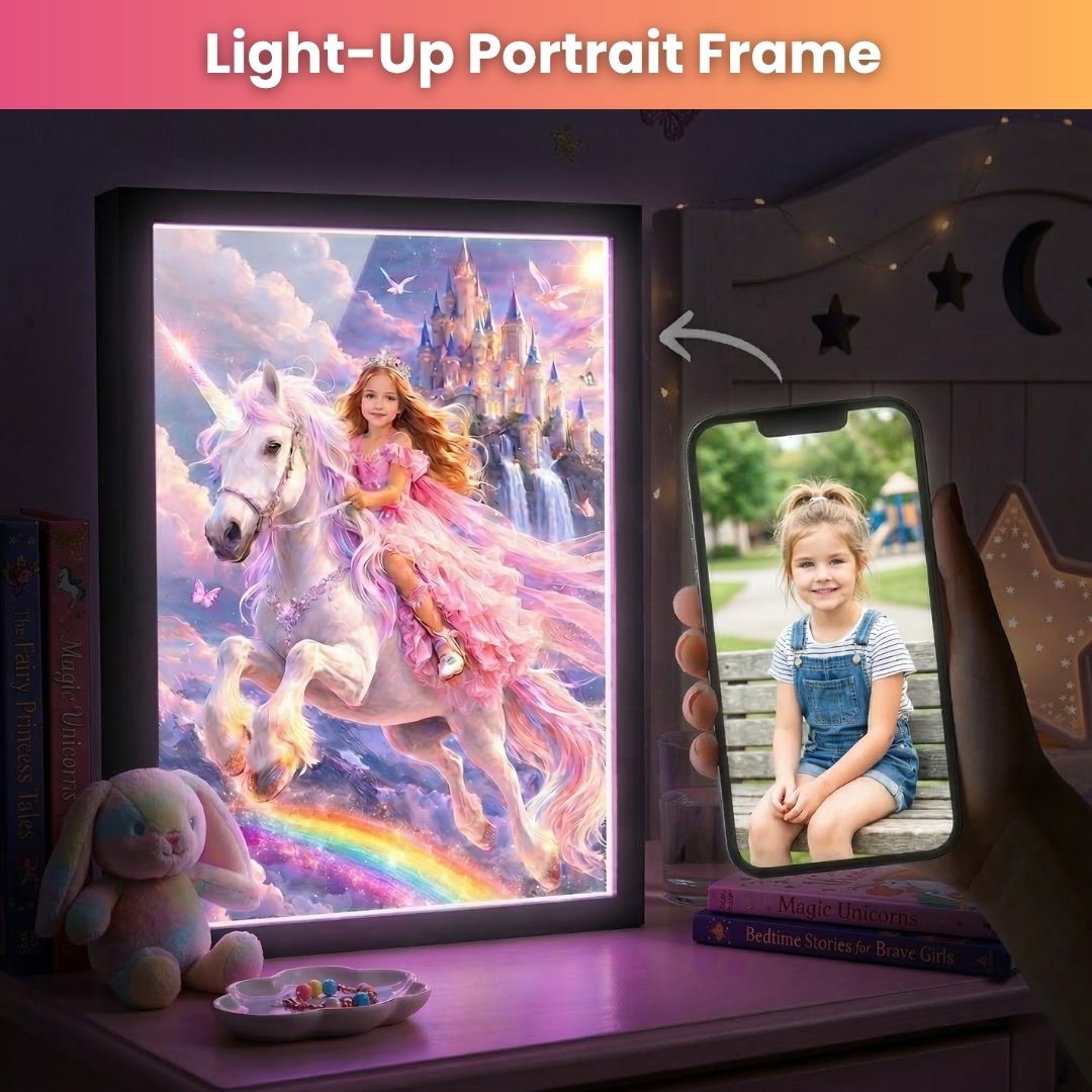 Fairy Dust Unicorn Princess Portrait