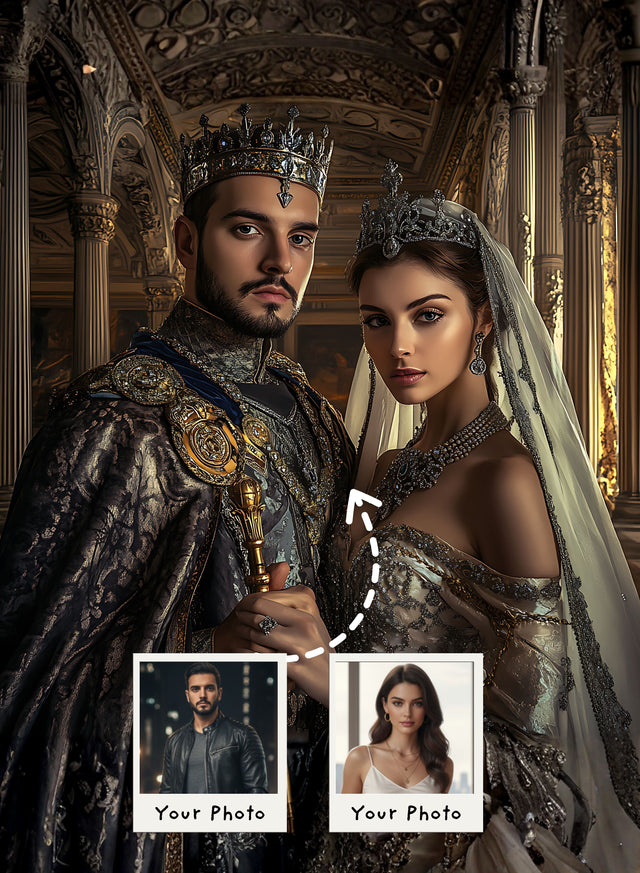 Dark Throne Couple Portrait