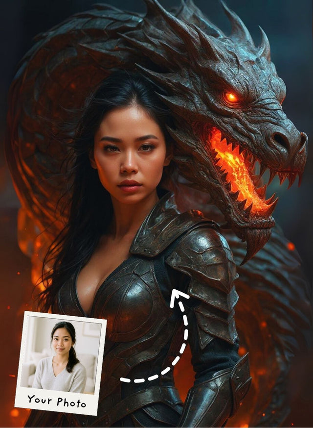 Flaming Dragon Heiress Portrait