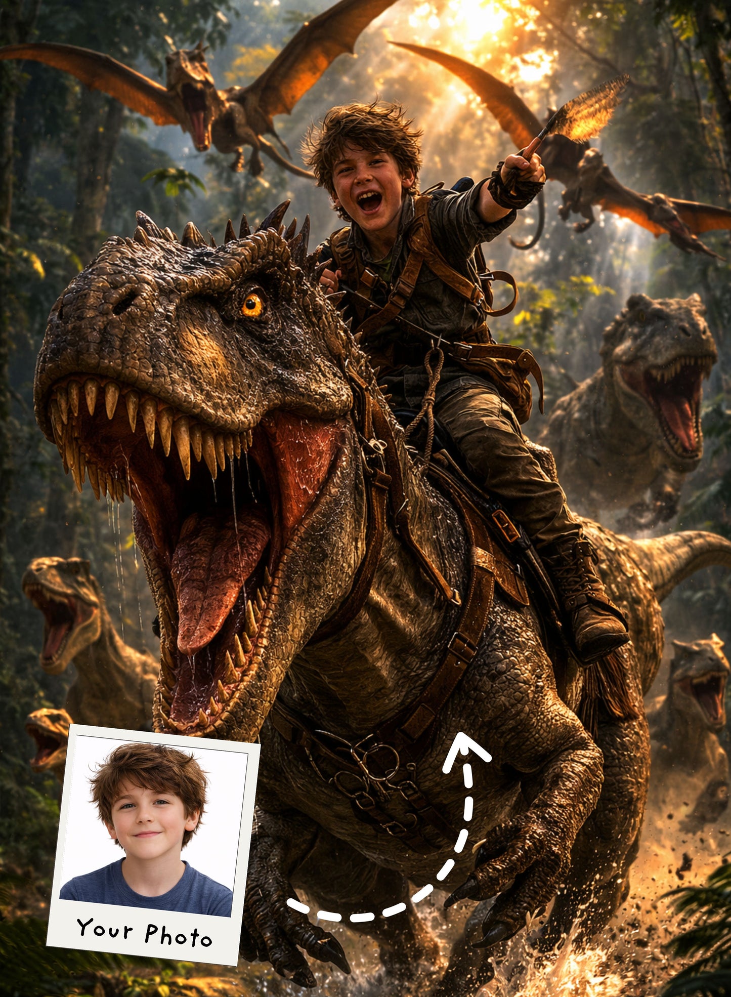 Dino Rider Adventure Portrait