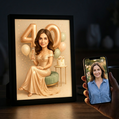Rose Gold Luxe Party Portrait