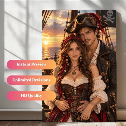 The Pirate Romance Portrait