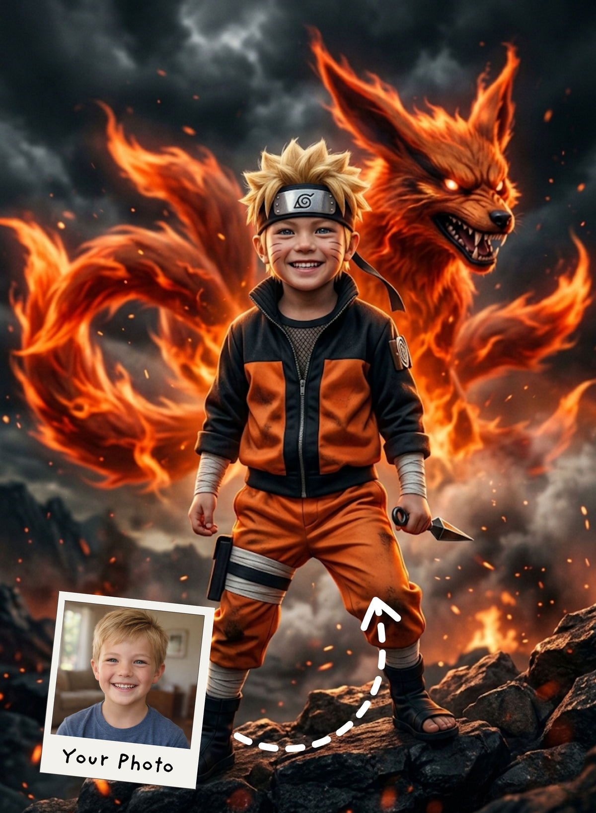 Spirit of the Fire Ninja Portrait