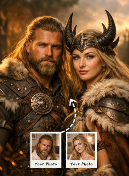 Saga of Warrior Couple Portrait