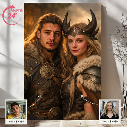 Saga of Warrior Couple Portrait