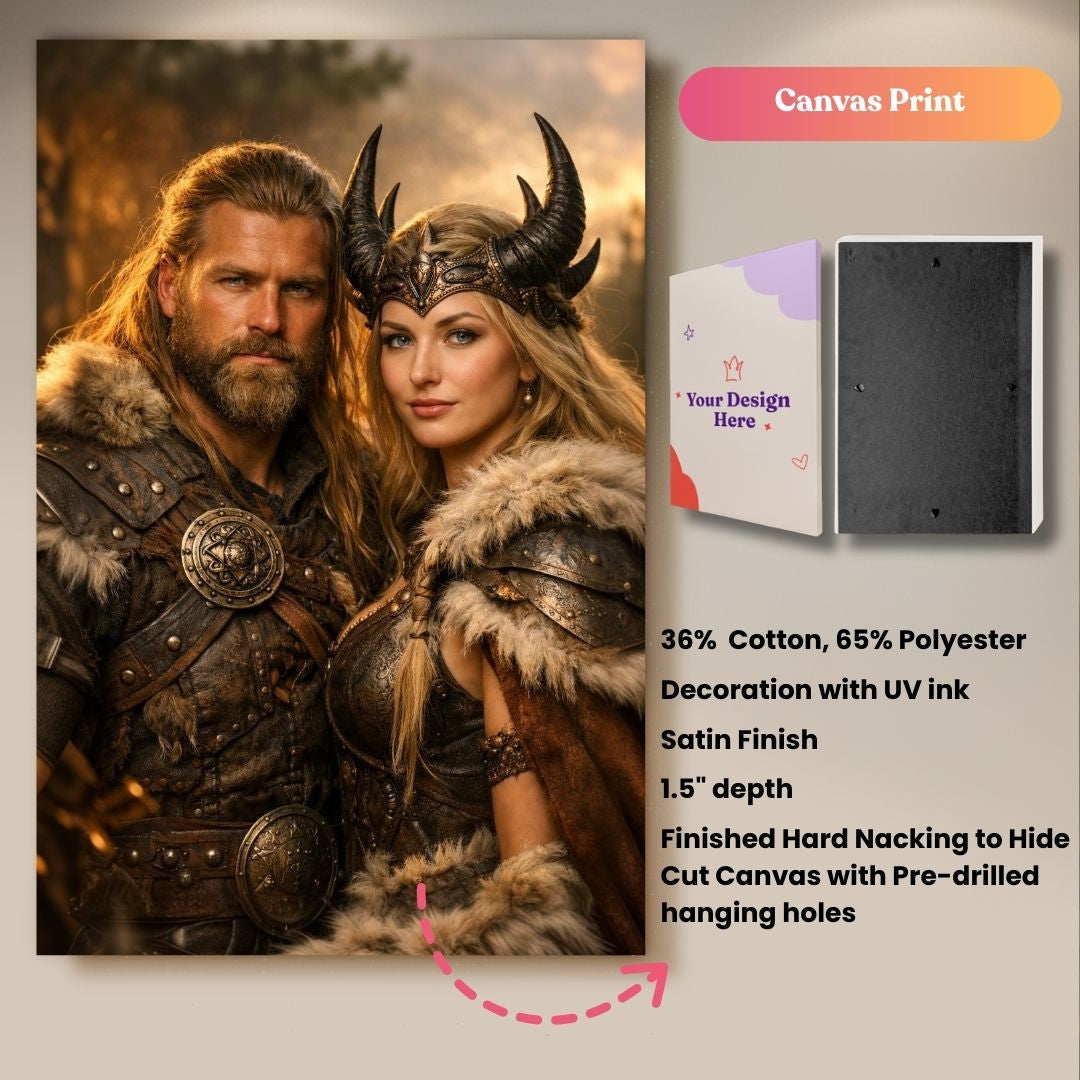 Saga of Warrior Couple Portrait