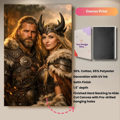 Saga of Warrior Couple Portrait