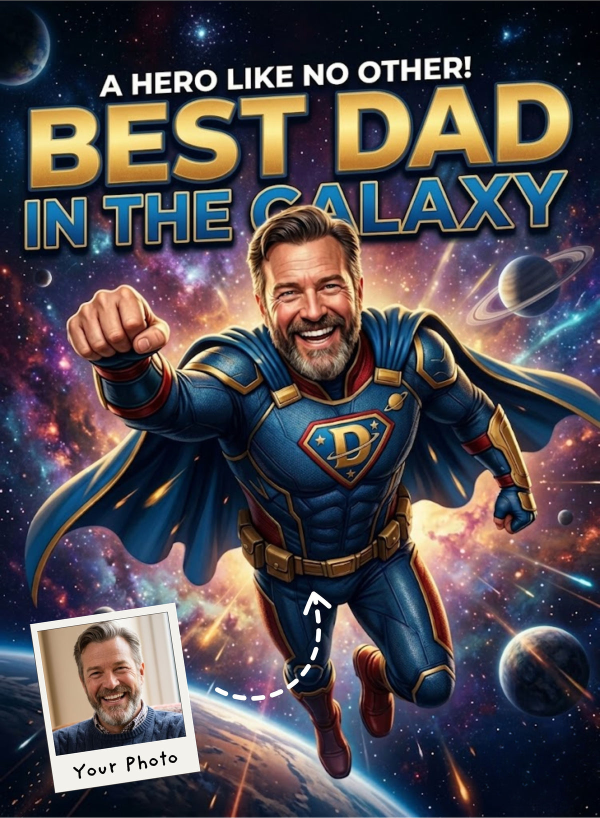 Galaxy Guardian Dad Portrait