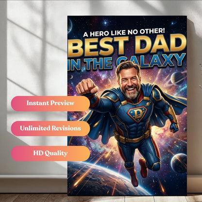 Galaxy Guardian Dad Portrait