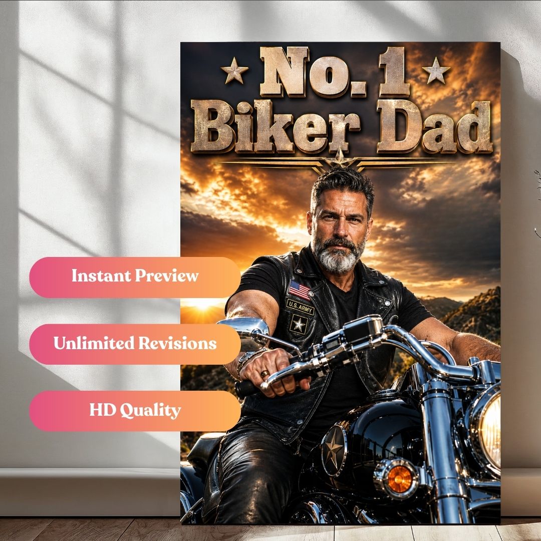 Ride Loud, Dad Proud Portrait