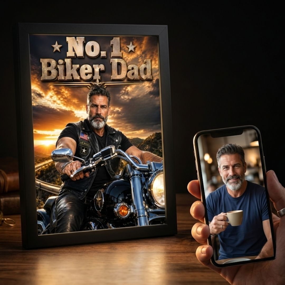 Ride Loud, Dad Proud Portrait