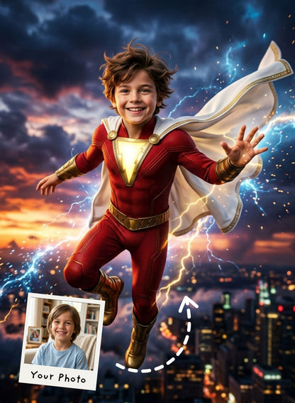 The Flashing Lightning Hero Portrait