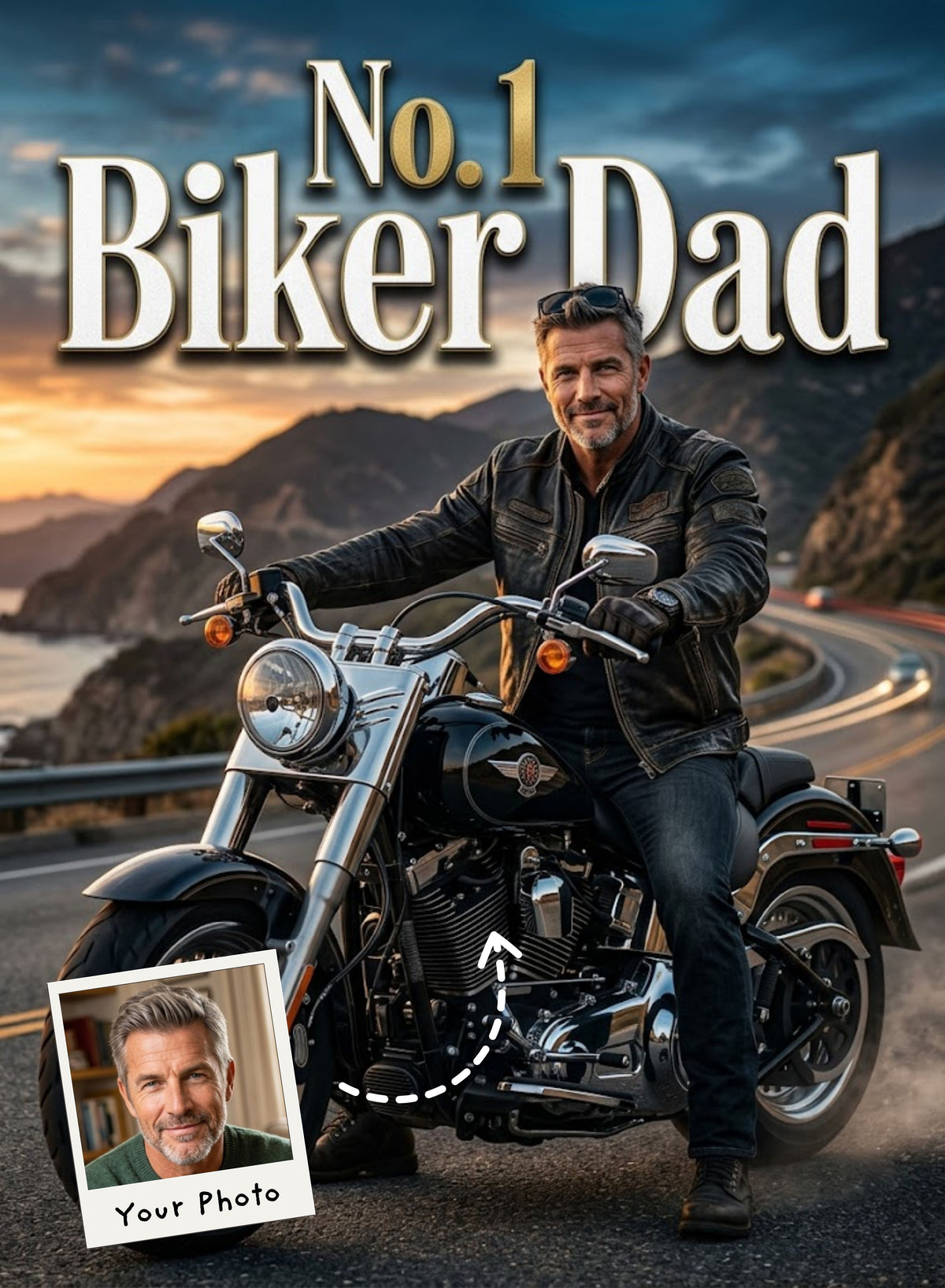 The Biker Soul Dad Portrait