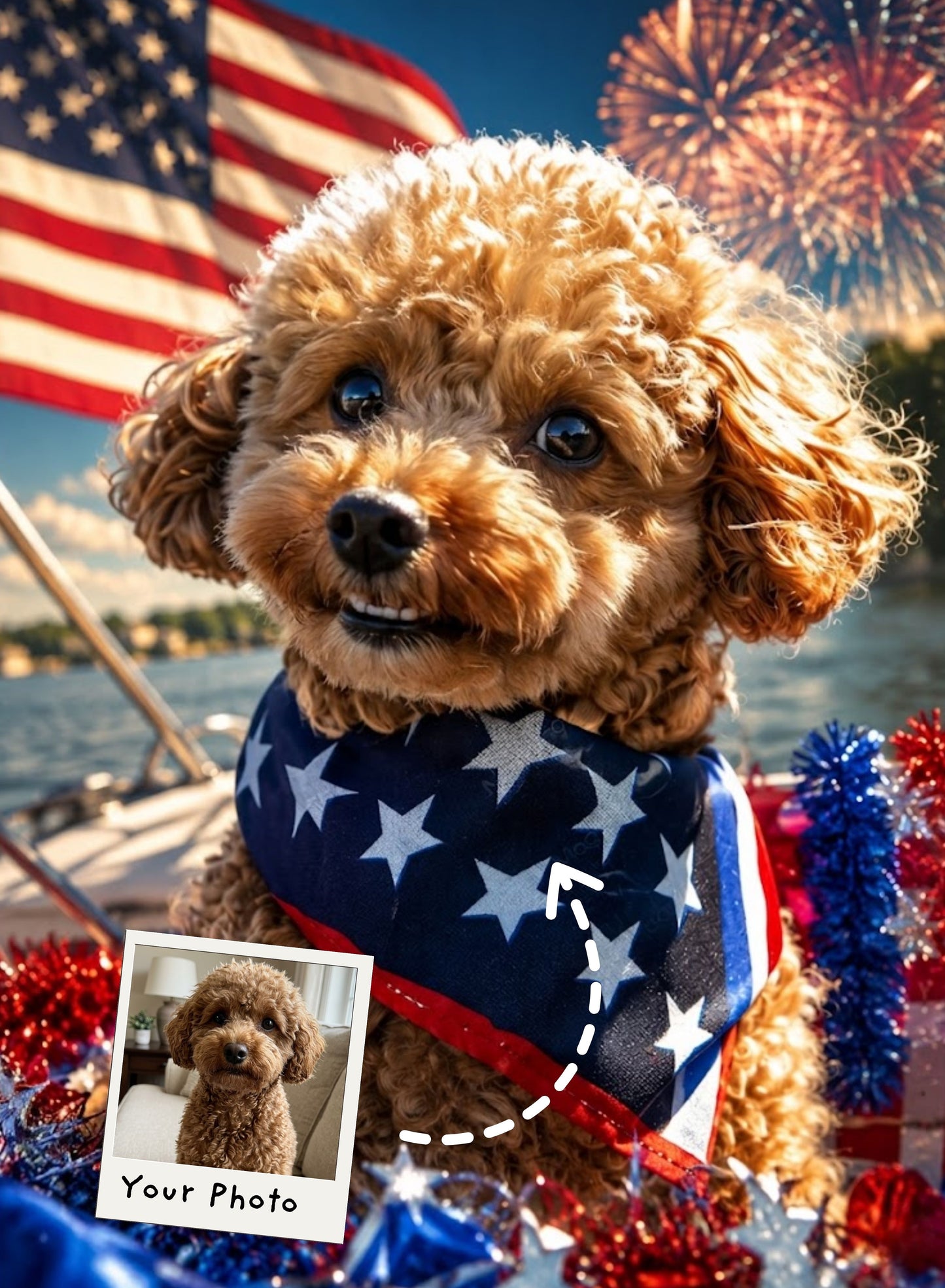 Paws of Patriotism Portrait