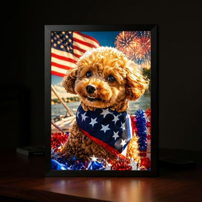 Paws of Patriotism Portrait