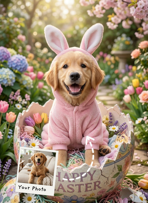 Egg-stra Cute Pet Portrait