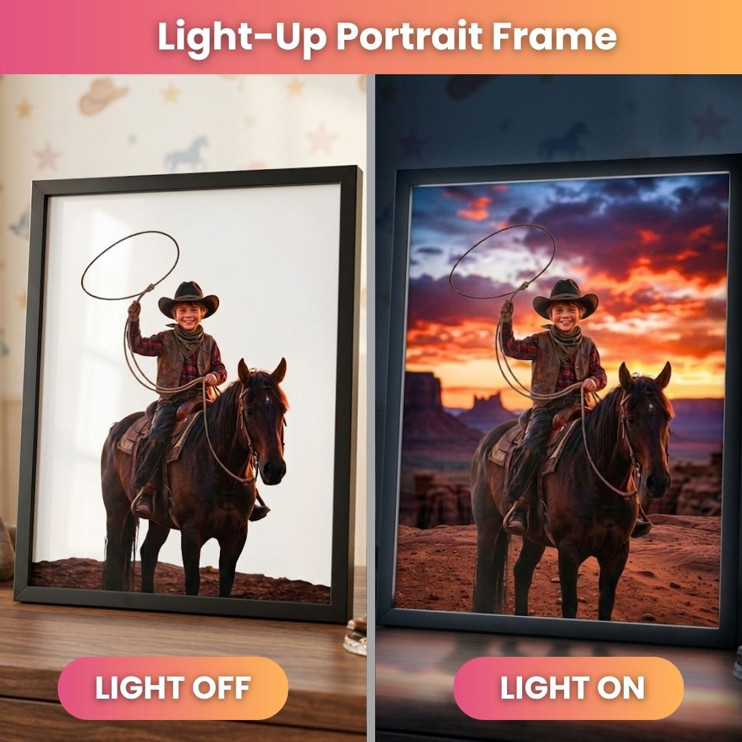 Golden Sunset Cowboy Portrait