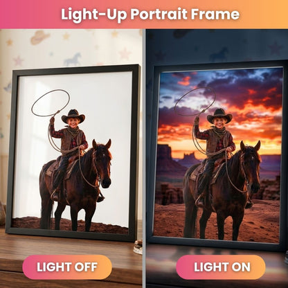 Golden Sunset Cowboy Portrait