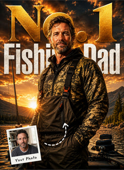 The Fishing Legend Dad Portrait