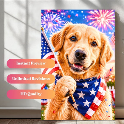 The Freedom Floof Portrait
