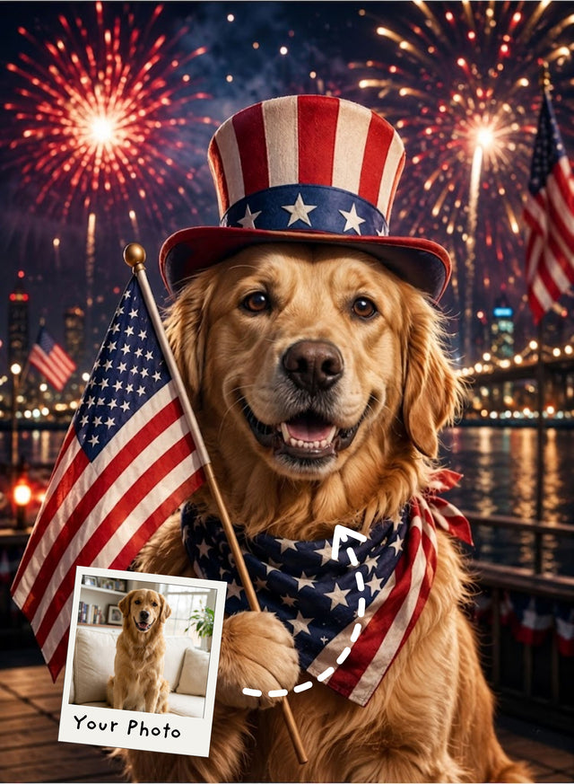 Proud to Be Paw-triotic Portrait