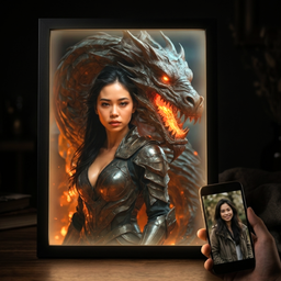 Flaming Dragon Heiress Portrait