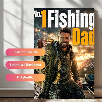 The Top Fisherman Dad Portrait