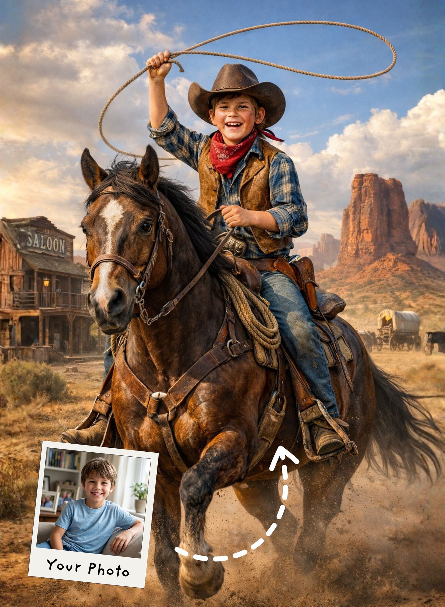 The Wild West Rider Portrait