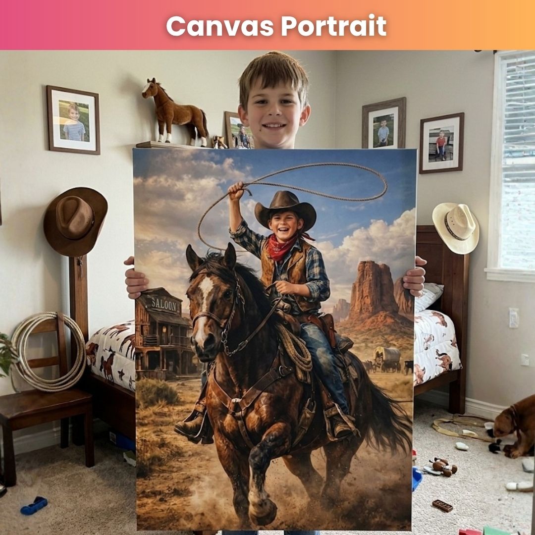 The Wild West Rider Portrait
