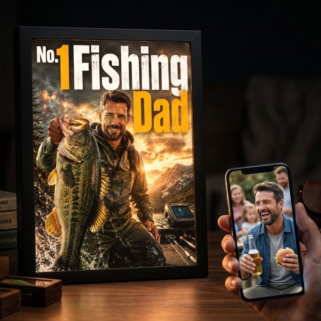 The Top Fisherman Dad Portrait