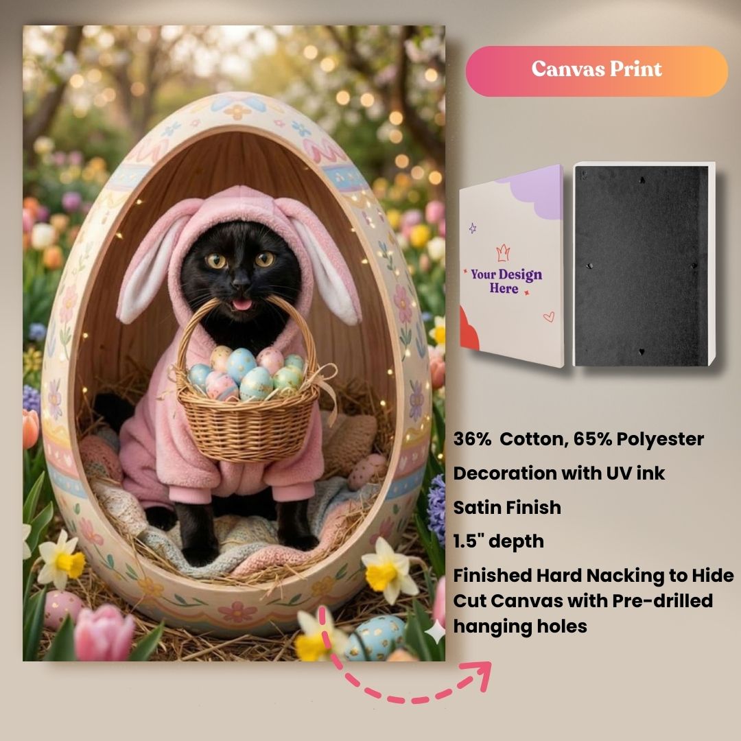 Egg-cellent Paws: Easter Portrait