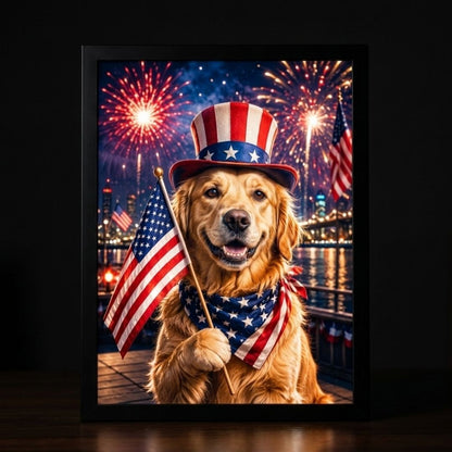 Proud to Be Paw-triotic Portrait