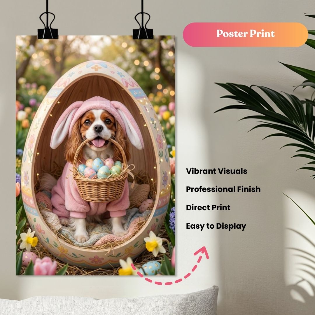 Egg-cellent Paws: Easter Portrait