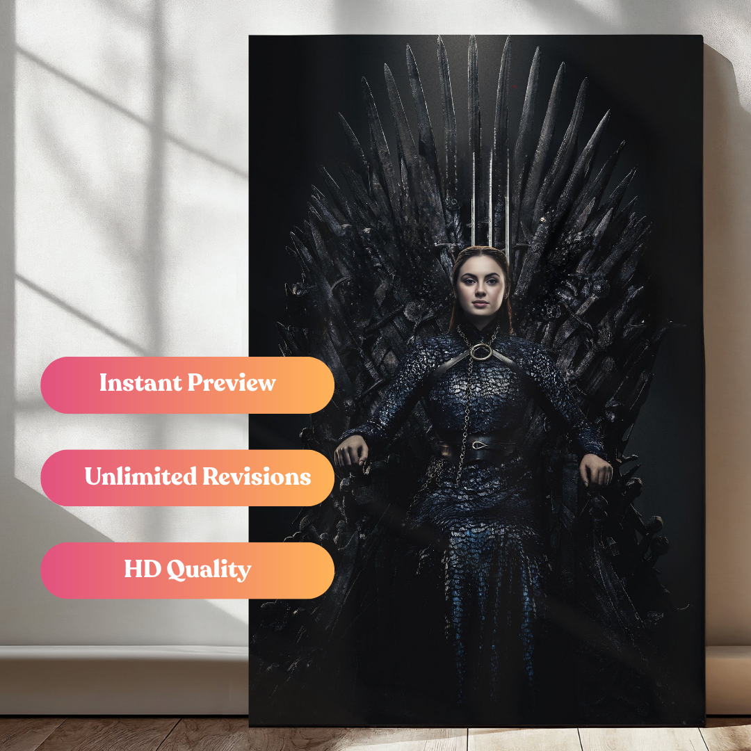 Iron Throne Queen Portrait