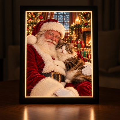Santa’s Most Precious Fur Baby Portrait