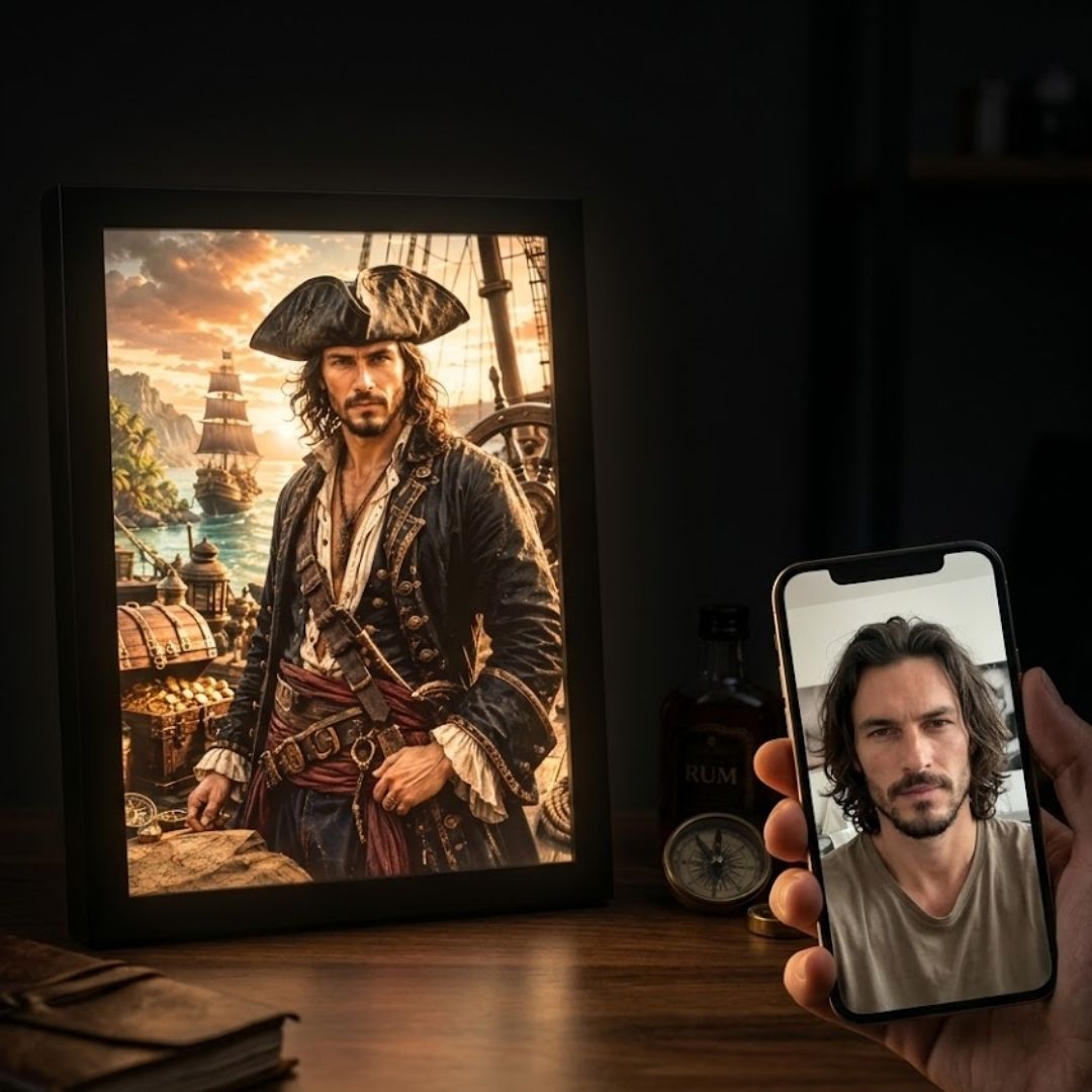 The Fearless Pirate Captain Portrait